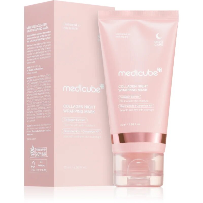 Medicube Collagen Night Wrapping Mask zpevňující maska na noc s kolagenem 75 ml
