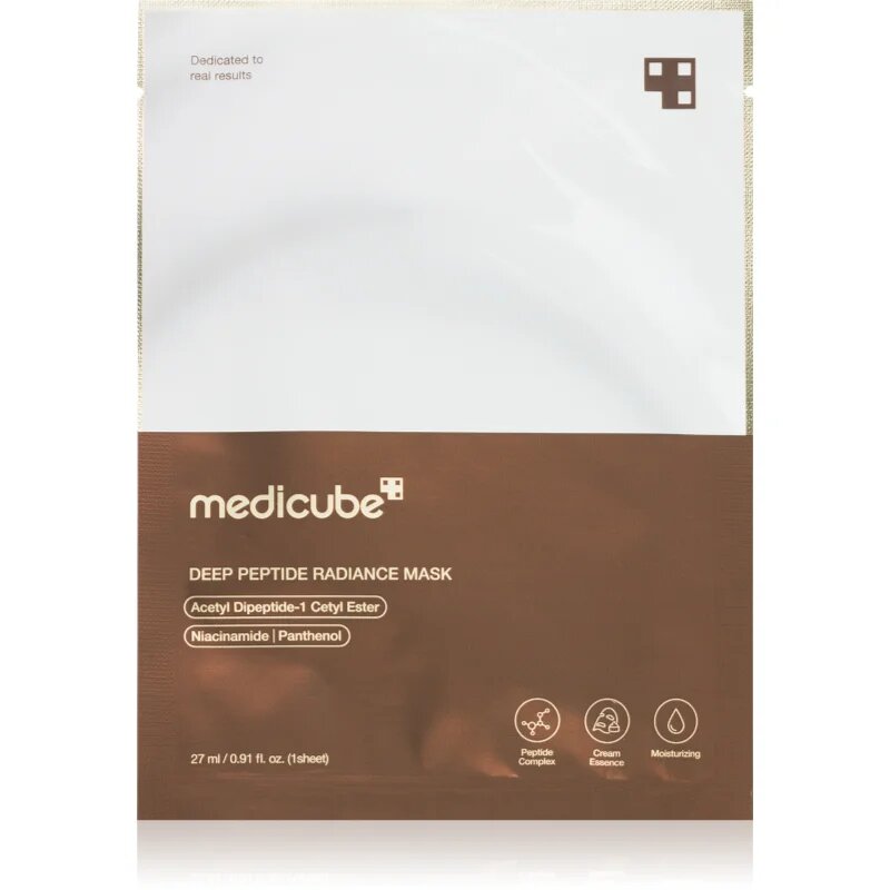 Medicube Deep Peptide Radiance Mask hydratační plátýnková maska zvyšující elasticitu pleti 27 ml