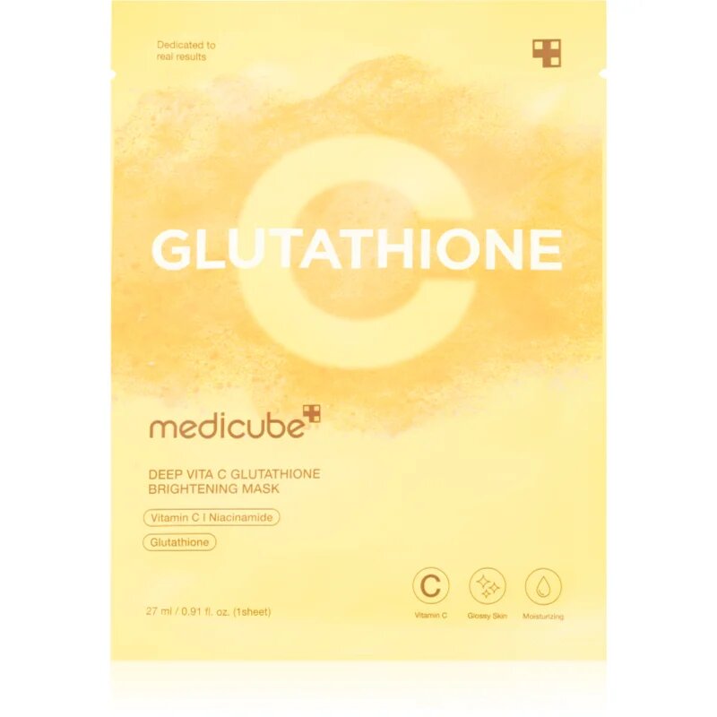 Medicube Deep Vita C Glutathione Brightening Mask rozjasňující plátýnková maska 27 ml