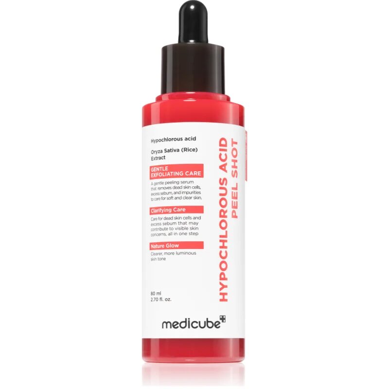 Medicube Hypochlorous Acid Peel Shot vyhlazující exfoliační sérum na rozšířené póry 80 ml