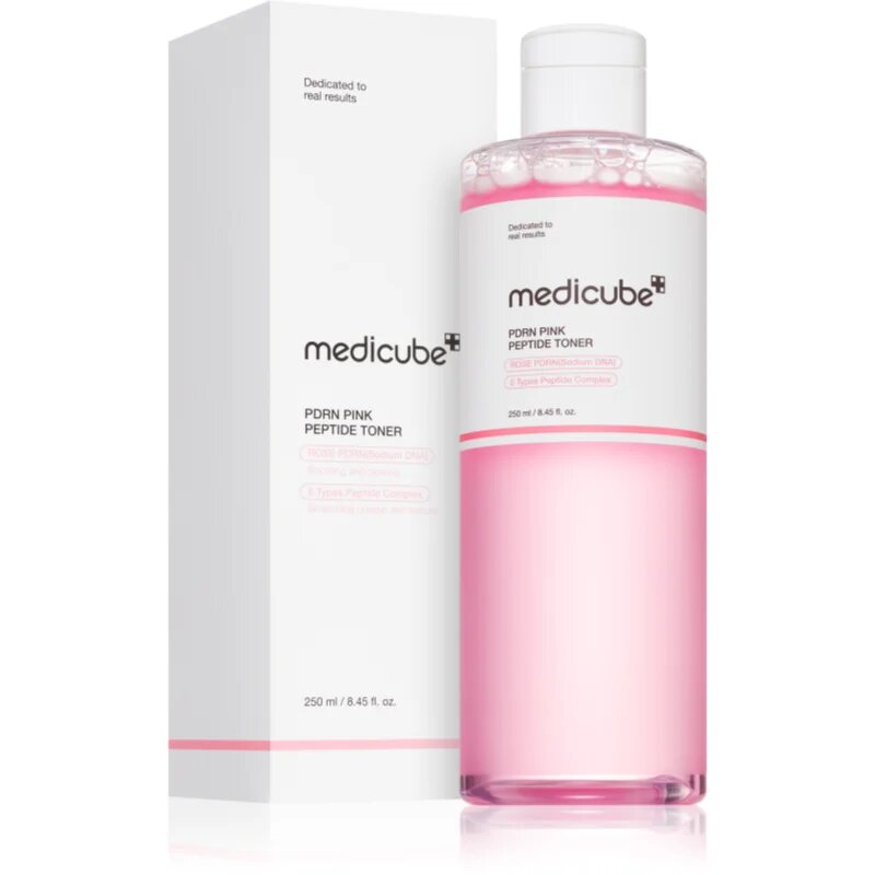Medicube PDRN Pink Cica Soothing Toner rozjasňující pleťové tonikum pro zpevnění pleti 250 ml