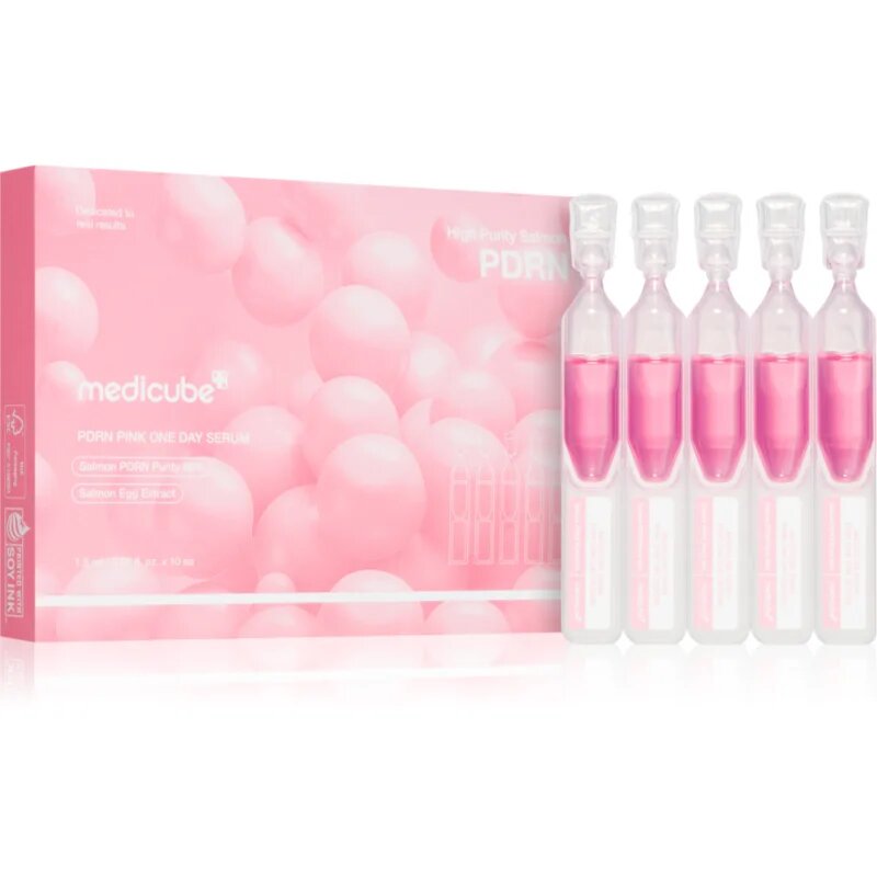 Medicube PDRN Pink One Day Serum obnovující pleťové sérum pro rozjasnění a hydrataci 10x1.5 ml