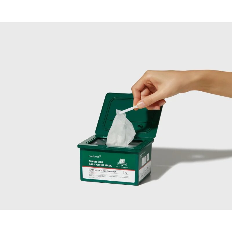 Medicube Super Cica Daily Quick Mask zklidňující plátýnková maska s vyživujícím účinkem 30 ks