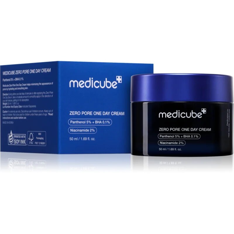 Medicube Zero Pore One Day Cream lehký hydratační krém pro stažení pórů 50 ml