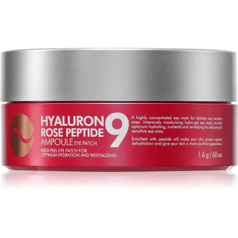 MEDIPEEL+ Hyaluron Rose Peptide 9 silikonové polštářky pod oči 60 ks