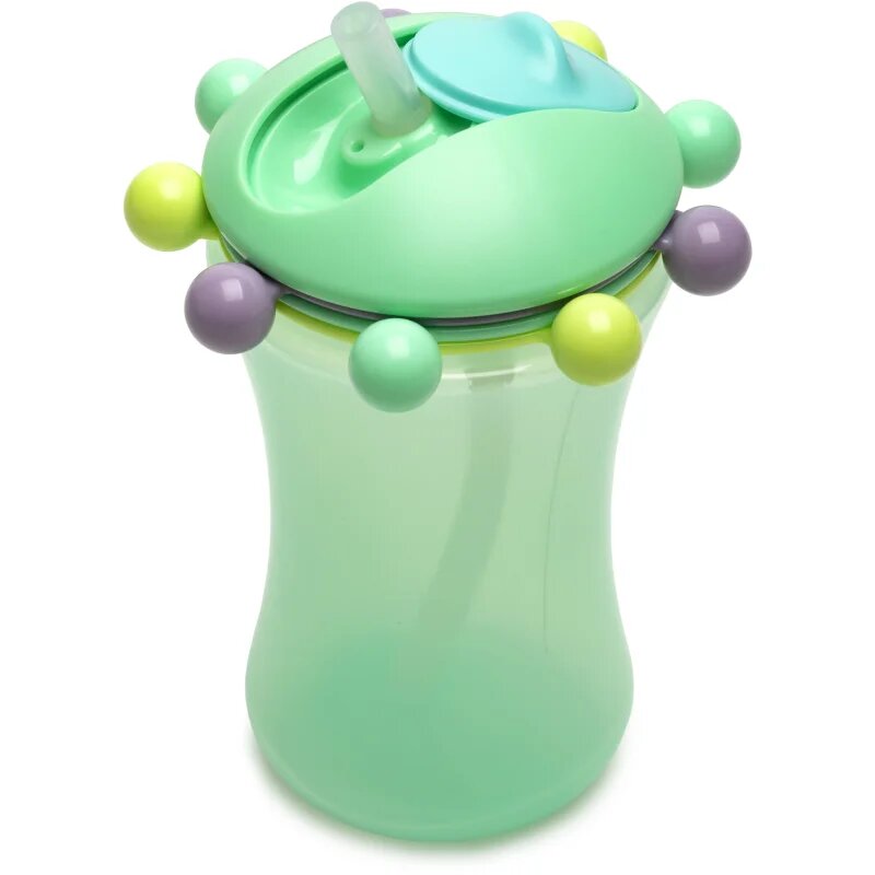 Melii Abacus Straw Sippy Cup hrnek s brčkem Mint 1 ks