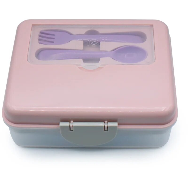 Melii Bento Box svačinový box Pink Purple Gray 1446 ml