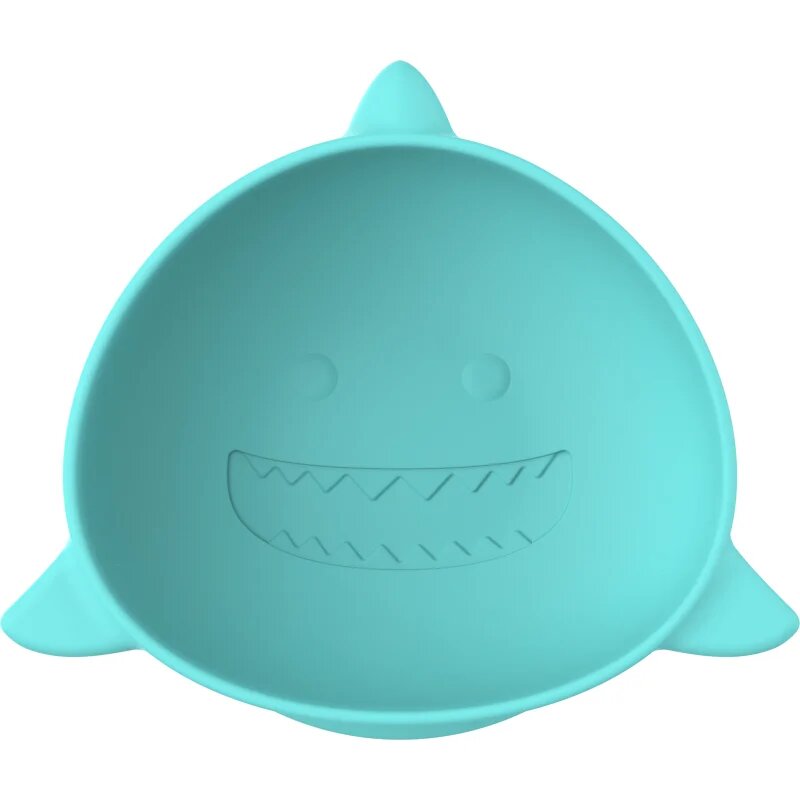 Melii Silicone Suction Bowl silikonová miska s přísavkou Shark 2x300 ml