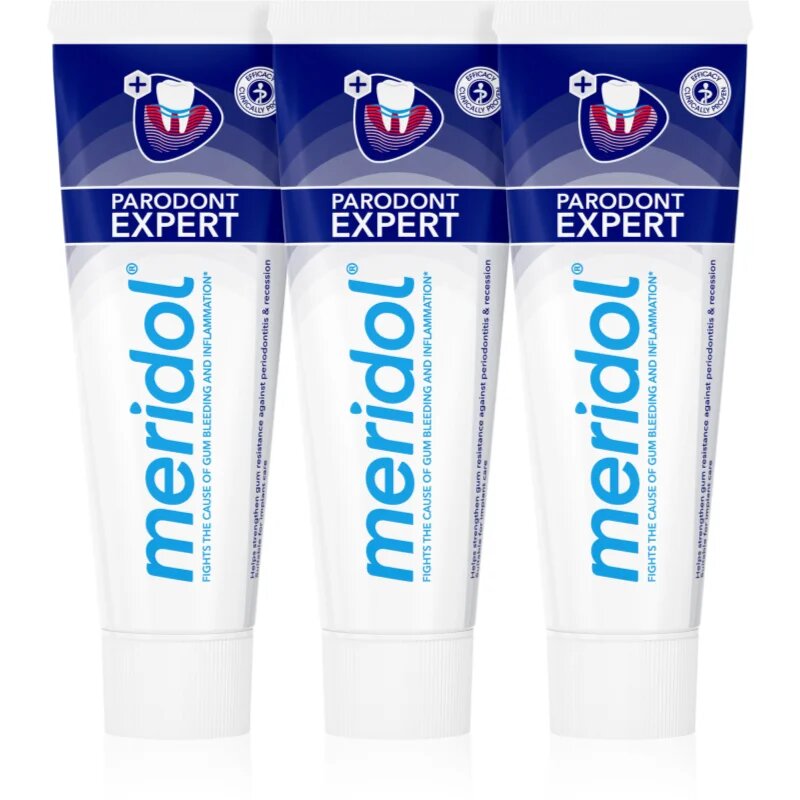 Meridol Parodont Expert zubní pasta proti krvácení dásní a parodontóze 3x75 ml