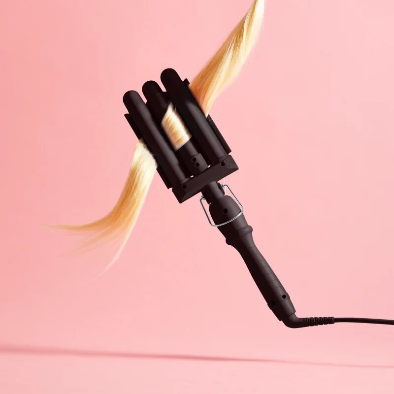 Mermade Pro Waver 32 mm trojkulma na vlasy Black 1 ks