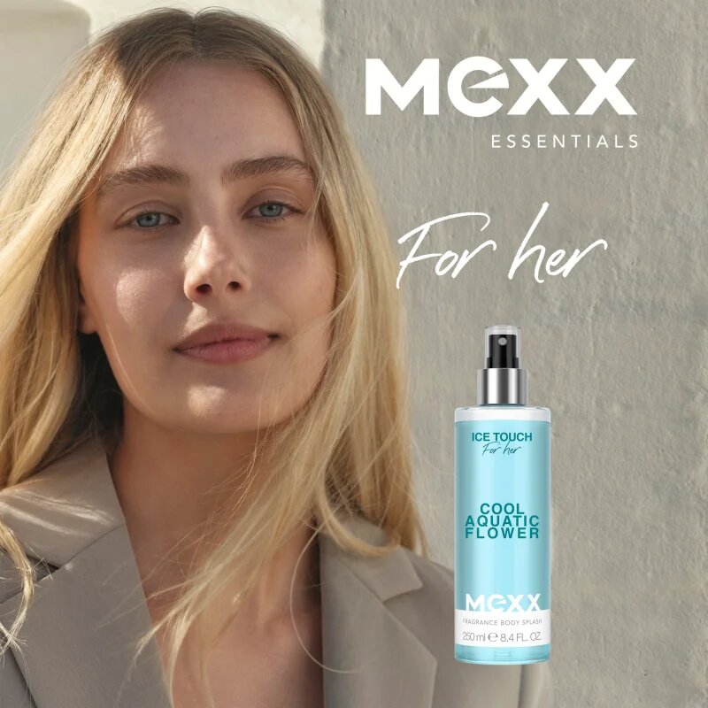 Mexx Ice Touch Cool Aquatic Flower New osvěžující tělový sprej pro ženy 250 ml