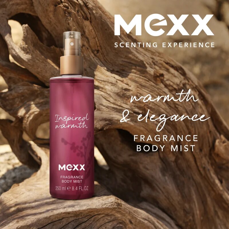 Mexx Inspired Warmth tělový sprej pro ženy 250 ml