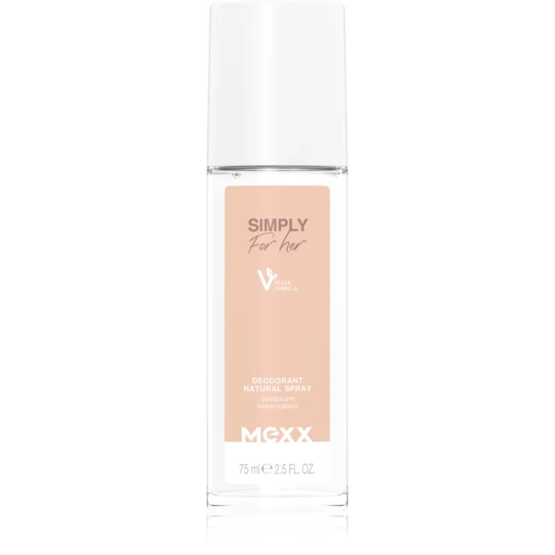 Mexx Simply For Her New deodorant s rozprašovačem pro ženy 75 ml