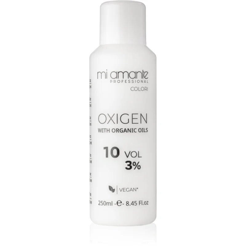 Mi Amante Professional Colori Oxigen With Organic Oils aktivační emulze pro profesionální použití 3% 10 Vol. 250 ml