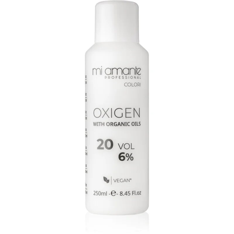 Mi Amante Professional Colori Oxigen With Organic Oils aktivační emulze pro profesionální použití 6% 20 Vol. 250 ml