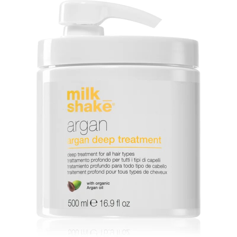 milk_shake® Argan Oil Deep Treatment olejová péče pro všechny typy vlasů 500 ml