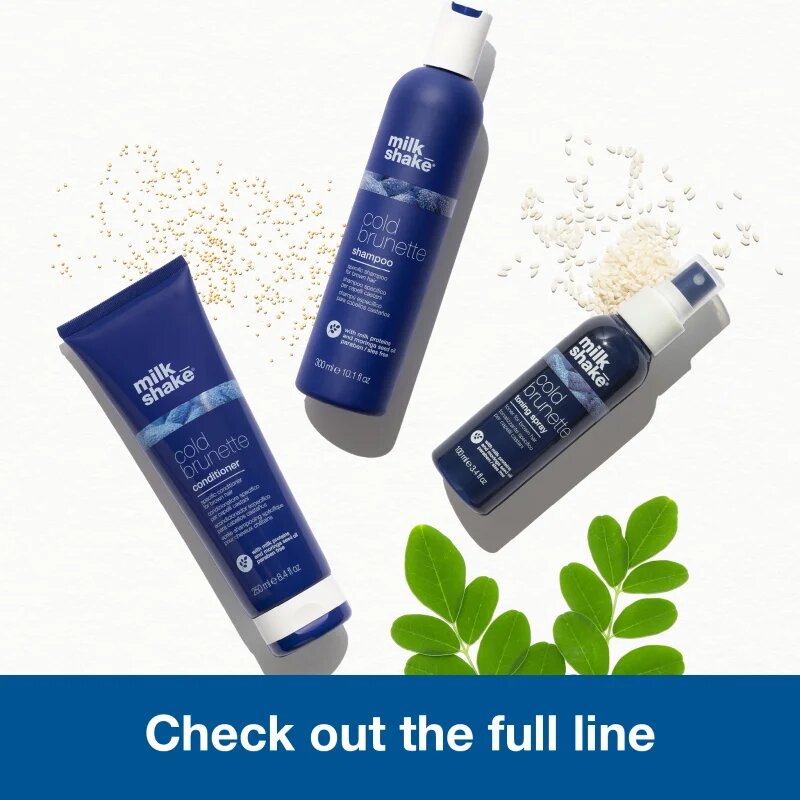 milk_shake® Cold Brunette Shampoo šampon neutralizující žluté tóny pro hnědé odstíny vlasů 300 ml