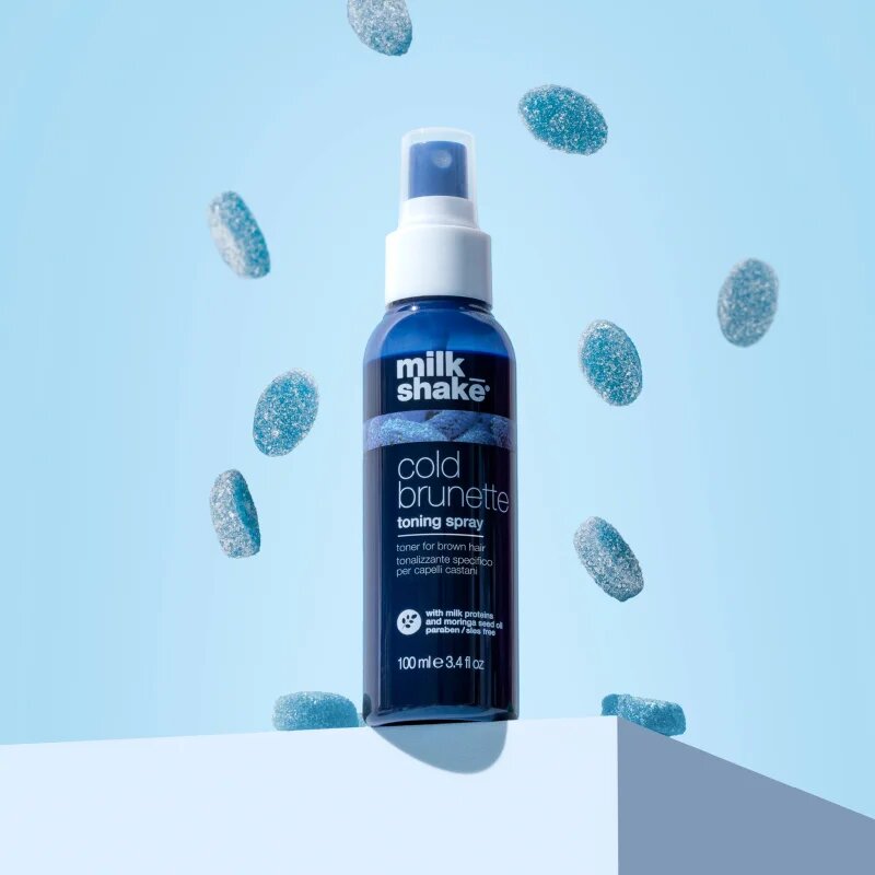 milk_shake® Cold Brunette Toning Spray sprej neutralizující mosazné podtóny 100 ml