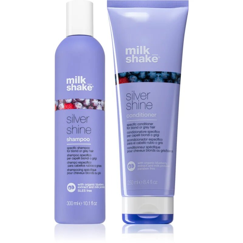 milk_shake® Duo pack Silver Shine šampon a kondicionér neutralizující žluté tóny
