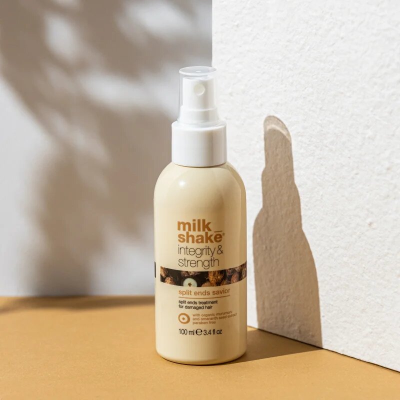 milk_shake® Integrity & Strength Split Ends Saviour bezoplachová péče na roztřepené konečky vlasů 100 ml
