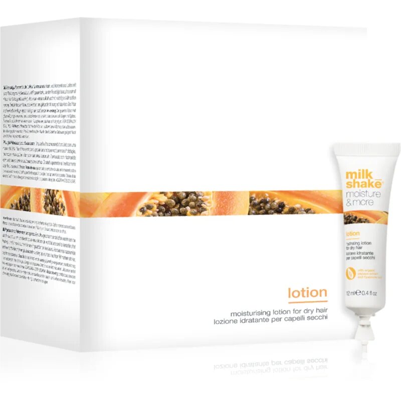 milk_shake® Moisture & More Lotion hydratační mléko pro suché vlasy 12x12 ml