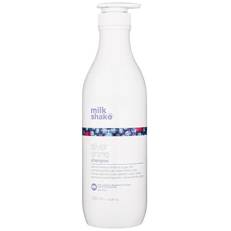 milk_shake® Silver Shine Shampoo šampon pro blond vlasy neutralizující žluté tóny 1000 ml