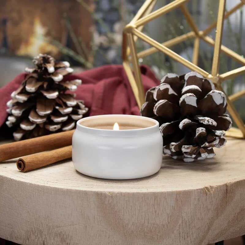 Milkhouse Candle Co. Creamery Cinnamon Fireside vonná svíčka Sampler Tin 42 g