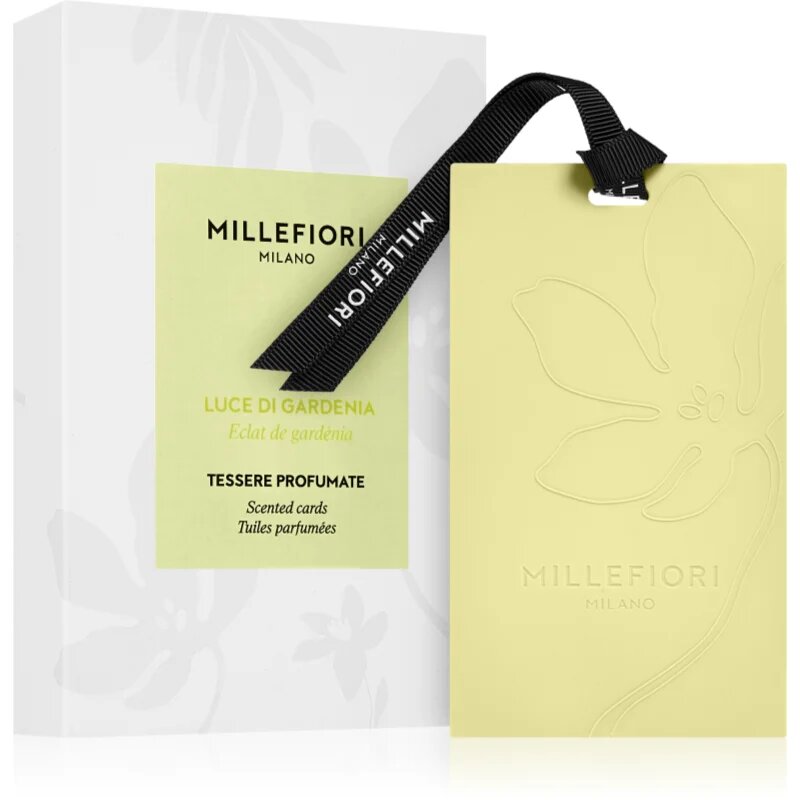 Millefiori Milano Laundry Luce Di Gardenia vonná karta 3 ks