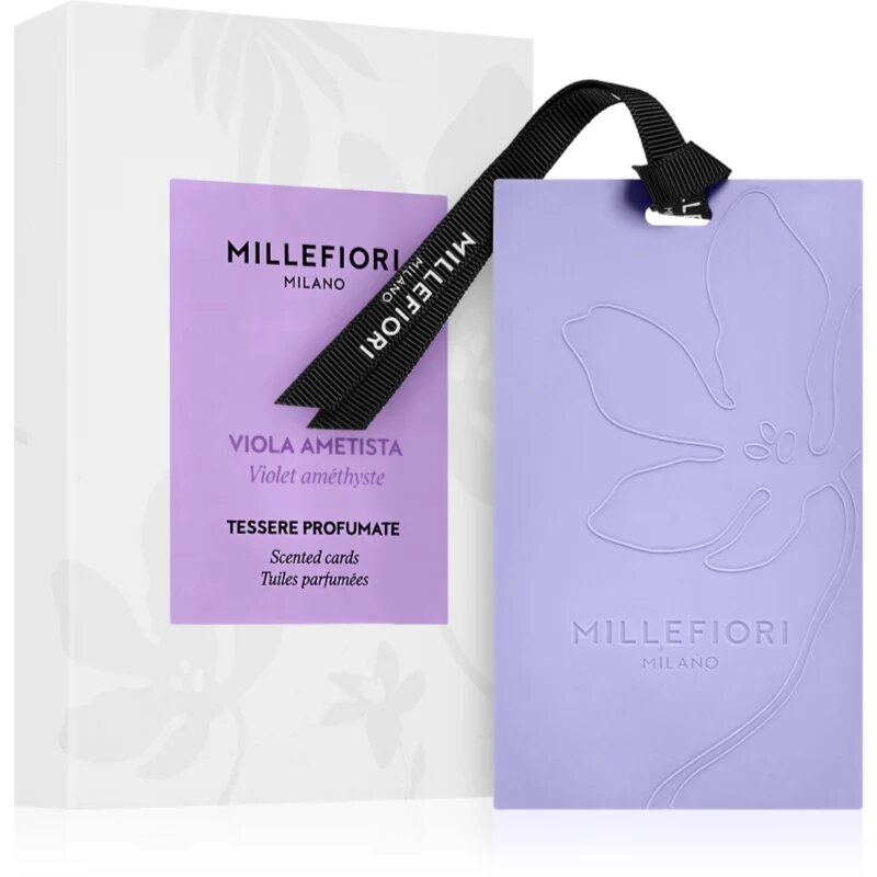Millefiori Milano Laundry Viola Ametista vonná karta 3 ks