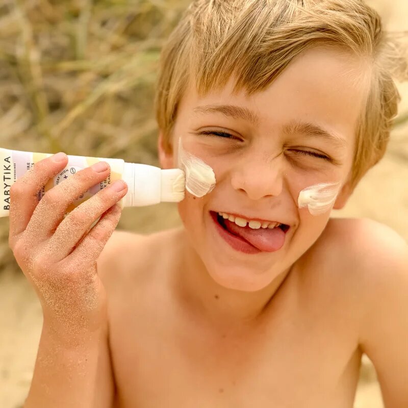 Mimitika Babytika Sunscreen Brush SPF 50+ dětský krém na opalování s aplikátorem SPF 50+ 40 ml