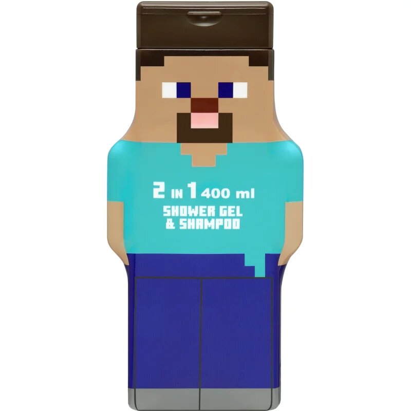 Minecraft Shower Gel & Shampoo jemný sprchový gel a šampon pro děti 400 ml