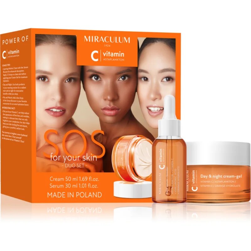 Miraculum SOS For your skin Astaplankton Set dárková sada na obličej 2 ks