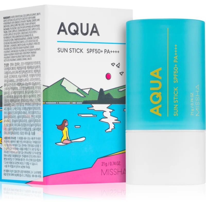 Missha All Around Safe Block Aqua Sun Stick opalovací krém v tyčince pro intenzivní hydrataci SPF 50+ 21 g