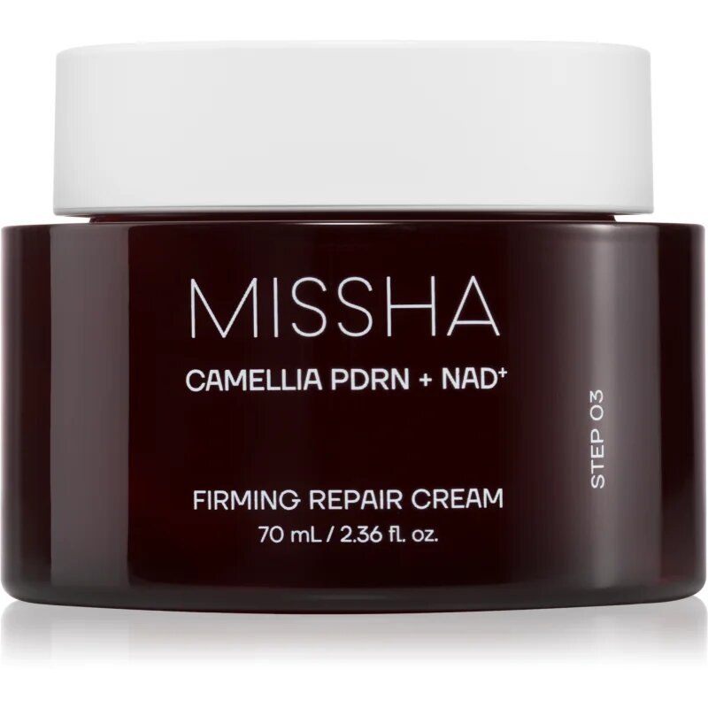 Missha Camellia PDRN NAD+ Firming Repair Cream regenerační pleťový krém se zpevňujícím účinkem 70 g