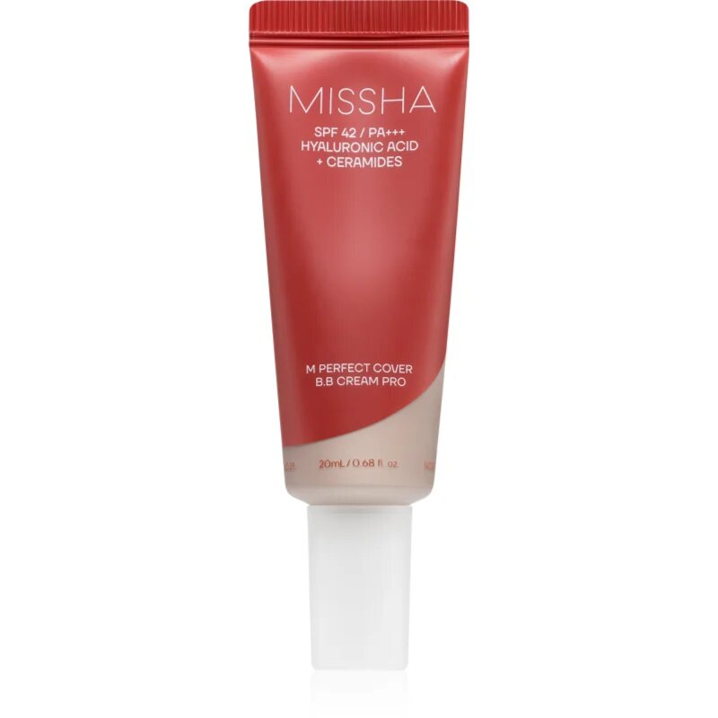 Missha M Perfect Cover BB Cream Pro hydratační BB krém s vysokou UV ochranou odstín 21 20 ml