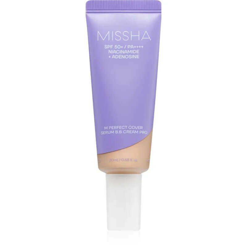 Missha M Perfect Cover Serum BB Cream Pro BB krém pro bezchybný a sjednocený vzhled pleti SPF 50+ odstín #19 20 ml