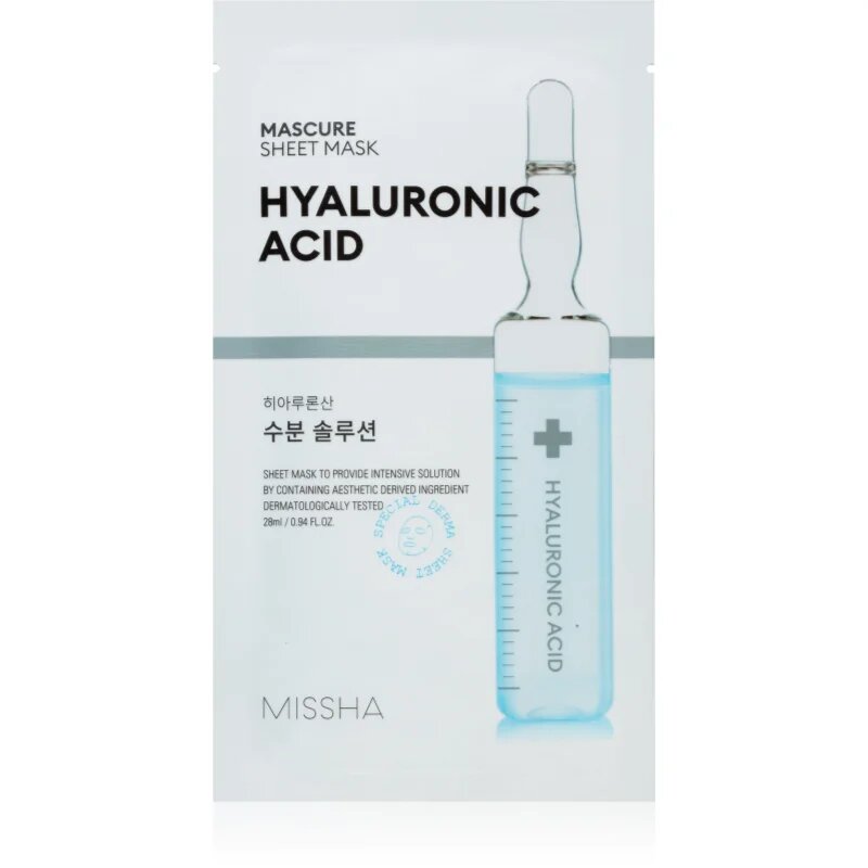 Missha Mascure Hyaluronic Acid hydratační plátýnková maska 28 ml