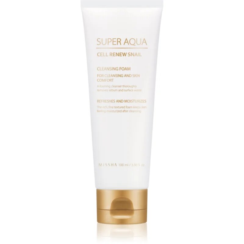 Missha Super Aqua Cell Renew Snail čisticí pěna se šnečím extraktem 100 ml
