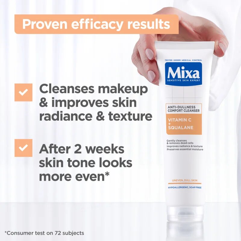 MIXA Anti-Dark Spot čisticí pleťový gel s vitaminem C 150 ml