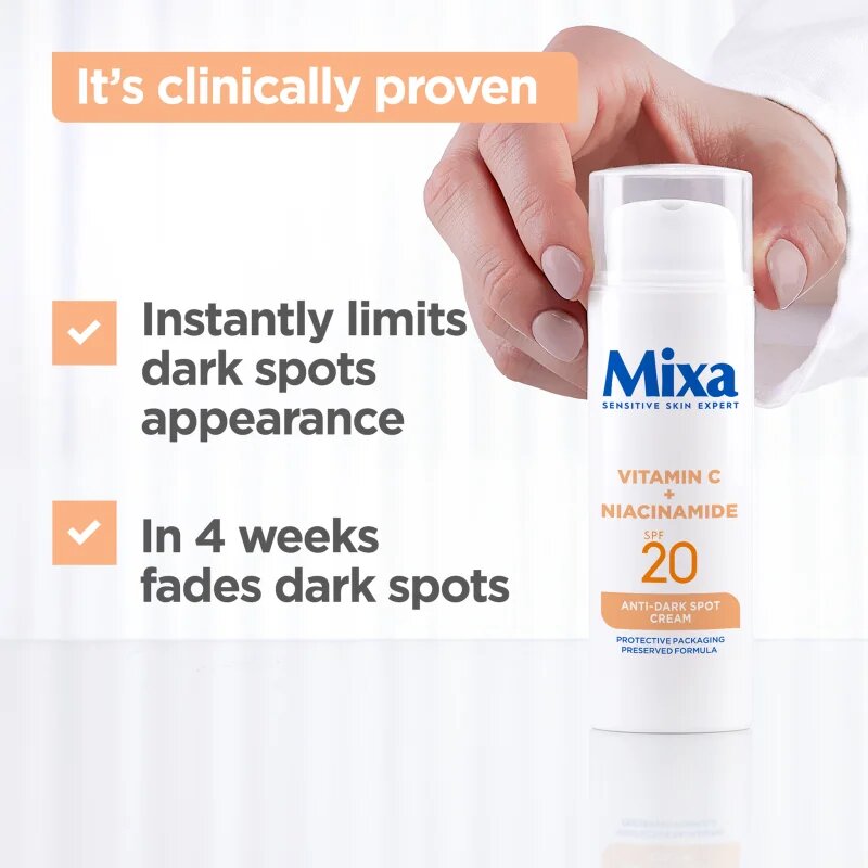 MIXA Anti-Dark Spot denní krém proti tmavým skvrnám SPF 20 50 ml