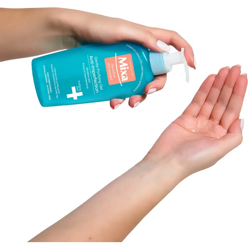 MIXA Anti-Imperfection čisticí pleťový gel bez obsahu mýdla 200 ml