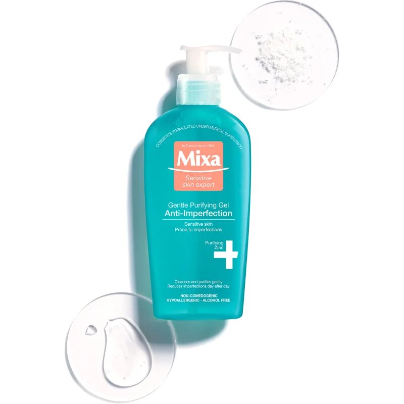 MIXA Anti-Imperfection čisticí pleťový gel bez obsahu mýdla 200 ml