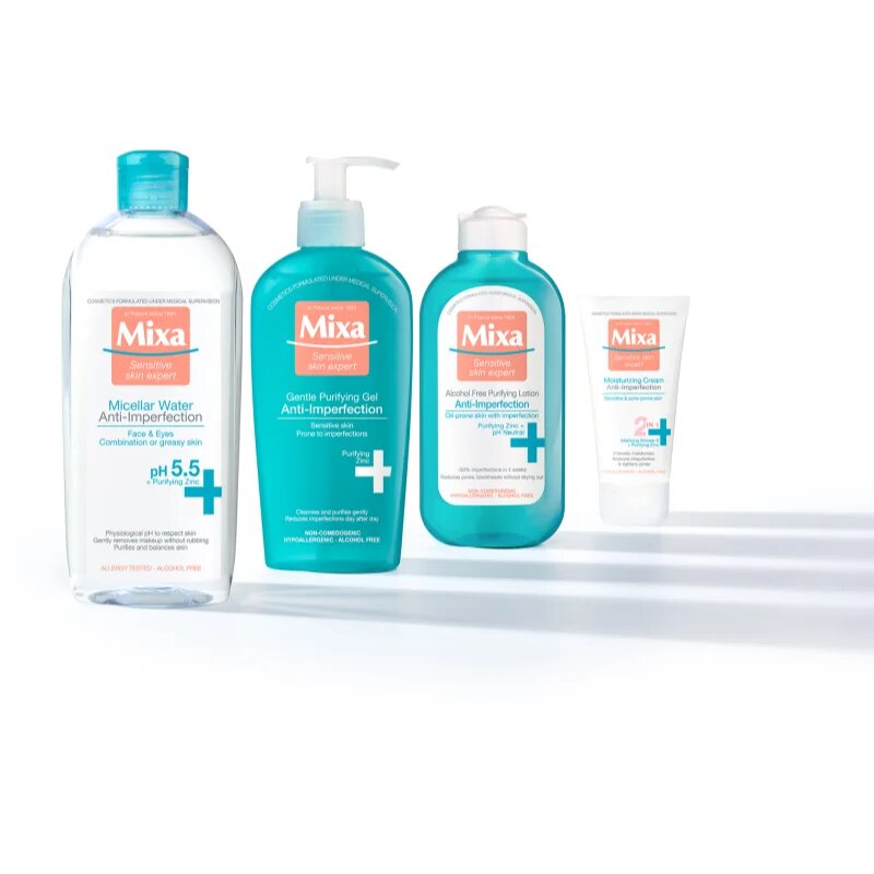 MIXA Anti-Imperfection čisticí pleťový gel bez obsahu mýdla 200 ml
