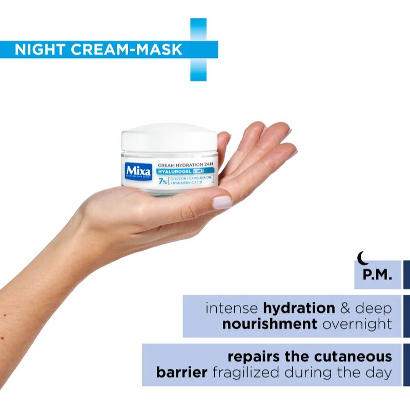 MIXA Hyalurogel denní a noční krém s kyselinou hyaluronovou 2x50 ml