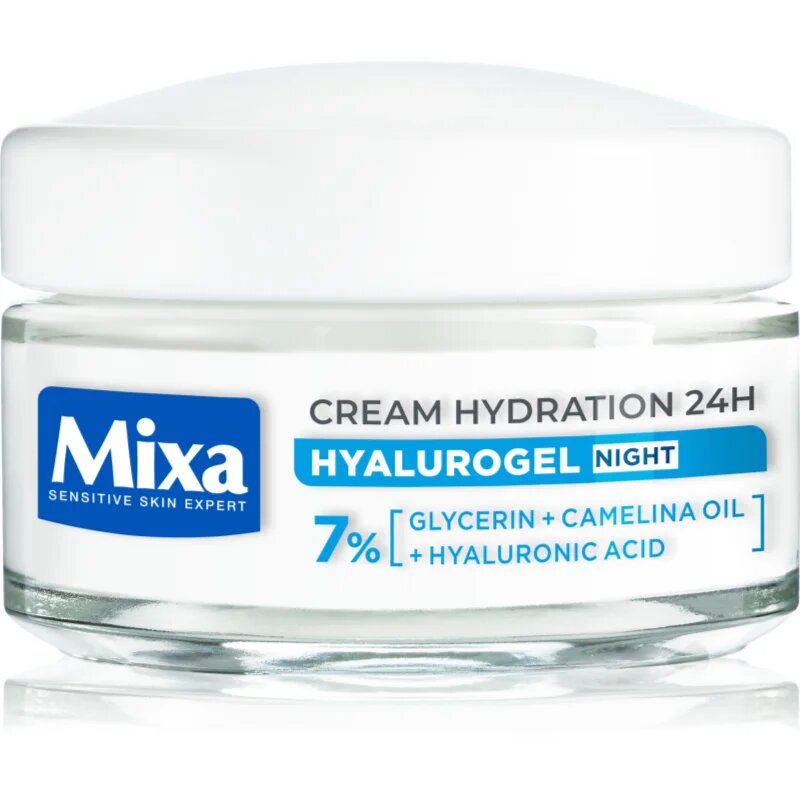 MIXA Hyalurogel Night hydratační krém na obličej na noc 50 ml