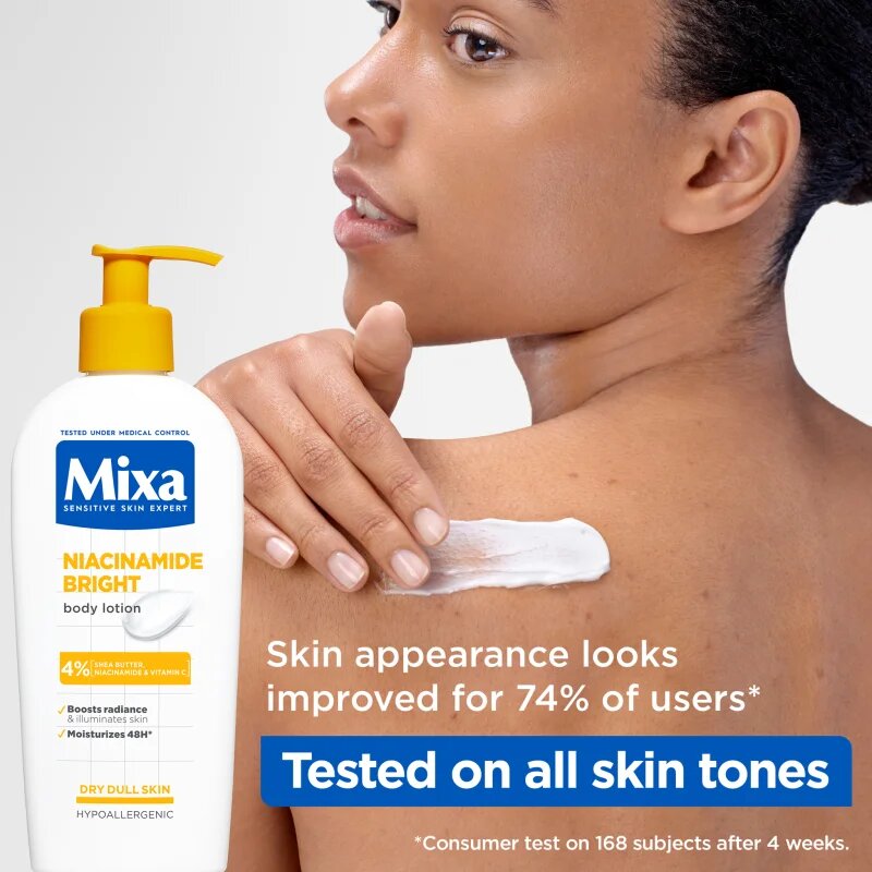 MIXA Niacinamide Bright tělové máslo s bambuckým máslem 250 ml