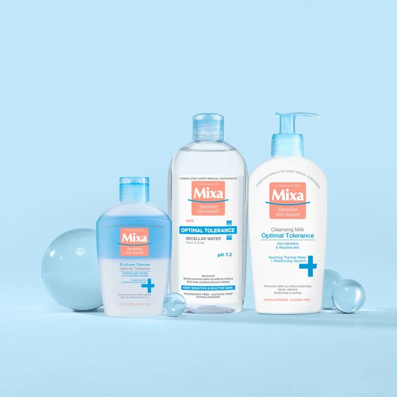 MIXA Optimal Tolerance dvousložkový odličovač očí 125 ml