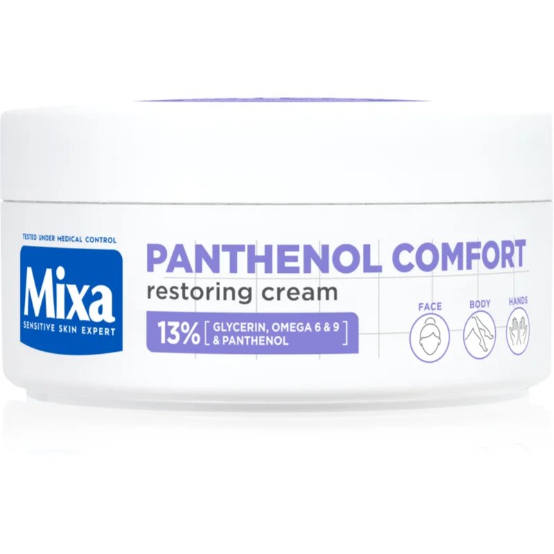 MIXA Panthenol Comfort regenerační tělový krém pro suchou až atopickou pokožku 150 ml