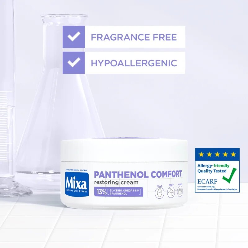 MIXA Panthenol Comfort regenerační tělový krém pro suchou až atopickou pokožku 150 ml