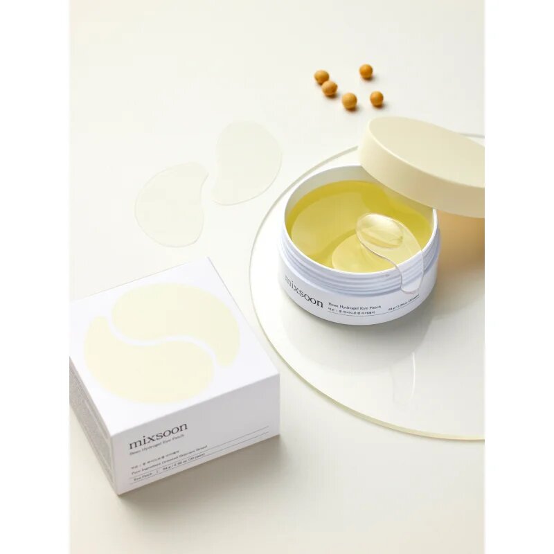mixsoon Bean Hydrogel Eye Patch hydrogelová maska na oční okolí pro rozjasnění a vyhlazení pleti 60 ks